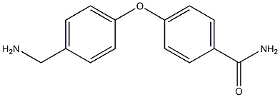 4-[4-(aminomethyl)phenoxy]benzamide 化学構造式