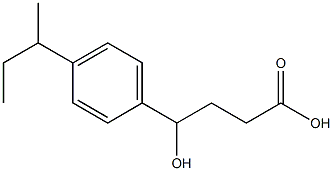 4-[4-(butan-2-yl)phenyl]-4-hydroxybutanoic acid Structure