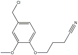 4-[4-(chloromethyl)-2-methoxyphenoxy]butanenitrile