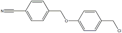 4-[4-(chloromethyl)phenoxymethyl]benzonitrile Structure