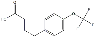 4-[4-(trifluoromethoxy)phenyl]butanoic acid,,结构式