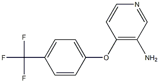 4-[4-(trifluoromethyl)phenoxy]pyridin-3-amine,,结构式