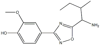 4-[5-(1-amino-2-methylbutyl)-1,2,4-oxadiazol-3-yl]-2-methoxyphenol