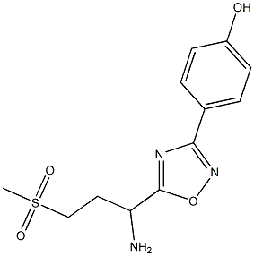 4-[5-(1-amino-3-methanesulfonylpropyl)-1,2,4-oxadiazol-3-yl]phenol