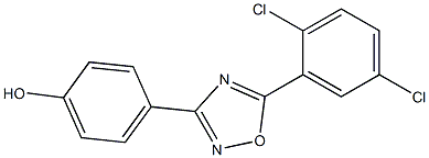 4-[5-(2,5-dichlorophenyl)-1,2,4-oxadiazol-3-yl]phenol 化学構造式