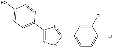 4-[5-(3,4-dichlorophenyl)-1,2,4-oxadiazol-3-yl]phenol Structure