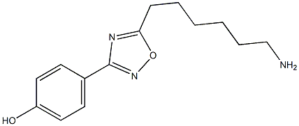 4-[5-(6-aminohexyl)-1,2,4-oxadiazol-3-yl]phenol Struktur