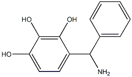 4-[amino(phenyl)methyl]benzene-1,2,3-triol 化学構造式