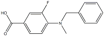 4-[benzyl(methyl)amino]-3-fluorobenzoic acid Structure