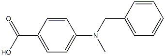 4-[benzyl(methyl)amino]benzoic acid 化学構造式