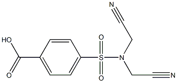 4-[bis(cyanomethyl)sulfamoyl]benzoic acid 结构式