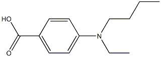 4-[butyl(ethyl)amino]benzoic acid 化学構造式