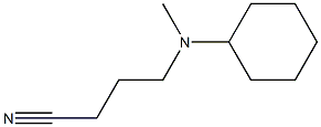 4-[cyclohexyl(methyl)amino]butanenitrile Structure