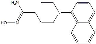 4-[ethyl(naphthalen-1-yl)amino]-N'-hydroxybutanimidamide Structure