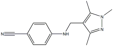 4-{[(1,3,5-trimethyl-1H-pyrazol-4-yl)methyl]amino}benzonitrile