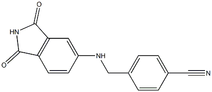 4-{[(1,3-dioxo-2,3-dihydro-1H-isoindol-5-yl)amino]methyl}benzonitrile Structure