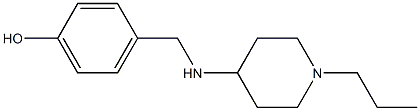 4-{[(1-propylpiperidin-4-yl)amino]methyl}phenol Struktur
