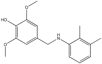 4-{[(2,3-dimethylphenyl)amino]methyl}-2,6-dimethoxyphenol 结构式