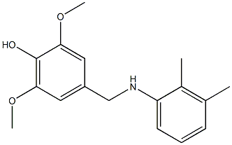 4-{[(2,3-dimethylphenyl)amino]methyl}-2,6-dimethoxyphenol,,结构式