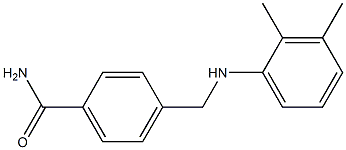 4-{[(2,3-dimethylphenyl)amino]methyl}benzamide 化学構造式