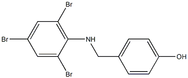 4-{[(2,4,6-tribromophenyl)amino]methyl}phenol,,结构式