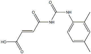 4-{[(2,4-dimethylphenyl)carbamoyl]amino}-4-oxobut-2-enoic acid,,结构式