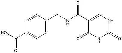 4-{[(2,4-dioxo-1,2,3,4-tetrahydropyrimidin-5-yl)formamido]methyl}benzoic acid Structure