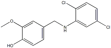 4-{[(2,5-dichlorophenyl)amino]methyl}-2-methoxyphenol 化学構造式