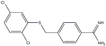 4-{[(2,5-dichlorophenyl)sulfanyl]methyl}benzene-1-carboximidamide