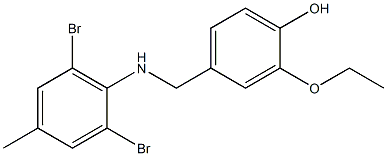 4-{[(2,6-dibromo-4-methylphenyl)amino]methyl}-2-ethoxyphenol