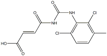 4-{[(2,6-dichloro-3-methylphenyl)carbamoyl]amino}-4-oxobut-2-enoic acid,,结构式