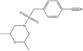  4-{[(2,6-dimethylmorpholine-4-)sulfonyl]methyl}benzonitrile