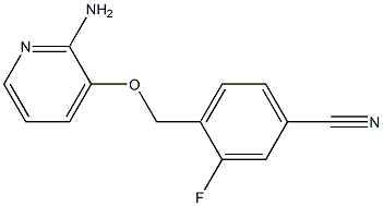 4-{[(2-aminopyridin-3-yl)oxy]methyl}-3-fluorobenzonitrile|