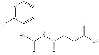 4-{[(2-chlorophenyl)carbamoyl]amino}-4-oxobutanoic acid,,结构式