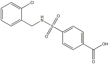 4-{[(2-chlorophenyl)methyl]sulfamoyl}benzoic acid Structure