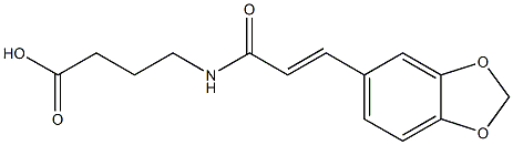 4-{[(2E)-3-(1,3-benzodioxol-5-yl)prop-2-enoyl]amino}butanoic acid