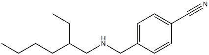4-{[(2-ethylhexyl)amino]methyl}benzonitrile Struktur