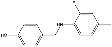 4-{[(2-fluoro-4-methylphenyl)amino]methyl}phenol Struktur