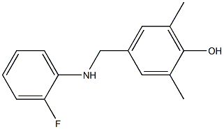 4-{[(2-fluorophenyl)amino]methyl}-2,6-dimethylphenol Structure