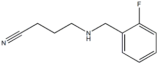 4-{[(2-fluorophenyl)methyl]amino}butanenitrile Struktur