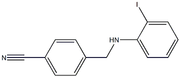 4-{[(2-iodophenyl)amino]methyl}benzonitrile Structure