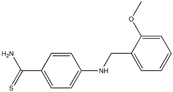 4-{[(2-methoxyphenyl)methyl]amino}benzene-1-carbothioamide