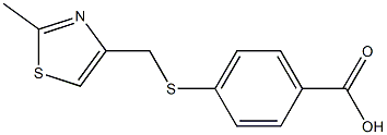 4-{[(2-methyl-1,3-thiazol-4-yl)methyl]sulfanyl}benzoic acid Structure