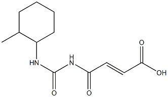 4-{[(2-methylcyclohexyl)carbamoyl]amino}-4-oxobut-2-enoic acid Structure