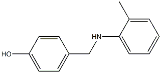 4-{[(2-methylphenyl)amino]methyl}phenol Struktur