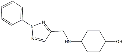 4-{[(2-phenyl-2H-1,2,3-triazol-4-yl)methyl]amino}cyclohexan-1-ol Struktur