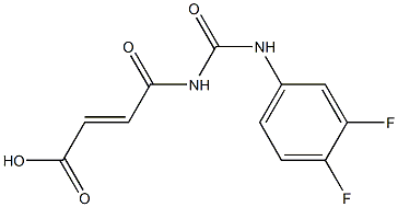 4-{[(3,4-difluorophenyl)carbamoyl]amino}-4-oxobut-2-enoic acid Structure