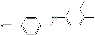 4-{[(3,4-dimethylphenyl)amino]methyl}benzonitrile 结构式