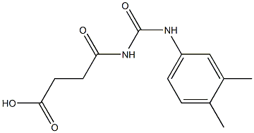  4-{[(3,4-dimethylphenyl)carbamoyl]amino}-4-oxobutanoic acid