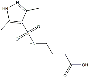 4-{[(3,5-dimethyl-1H-pyrazol-4-yl)sulfonyl]amino}butanoic acid|